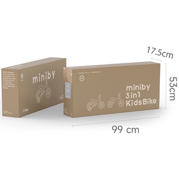Фото - Двоколісний велосипед Qplay Miniby 3в1 Blue (CB01MiniByBlue)